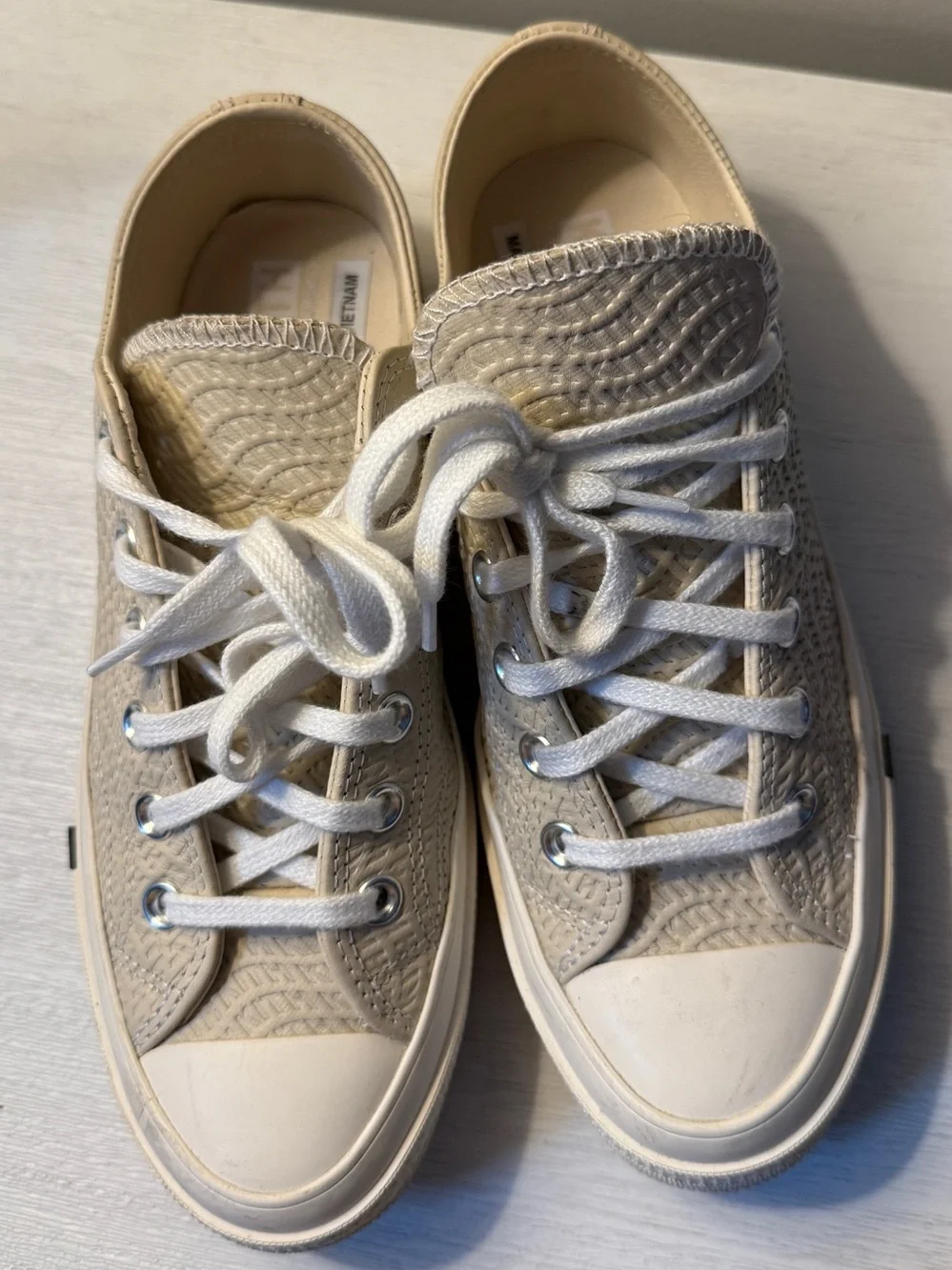 Kith x Converse Chuck 70 Logo Beige Sneaker Men Sz 6.5 Women 8.5